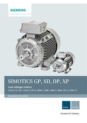 Siemens SIMOTICS SD Operating Instructions Manual