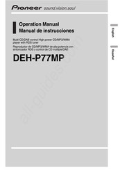 Pioneer DEH-P77MP Operation Manual