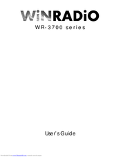Winradio WR-3700e User Manual