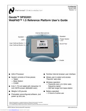 National Semiconductor Geode SP3GX01 User Manual