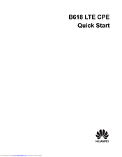 Huawei B618 Manuals Manualslib
