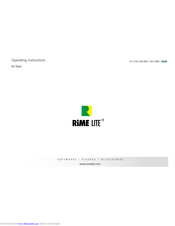 Rime Lite Ni-flash Operating Instructions Manual