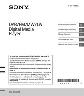 Sony DSX-A310DAB Operating Instructions Manual