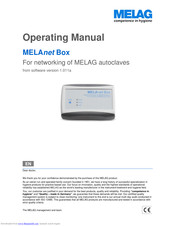 MELAG MELAnet box Operating Manual