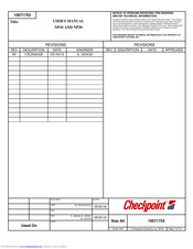 Checkpoint NP10 User Manual