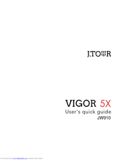 J.TOUR Vigor 5X User Quick Manual