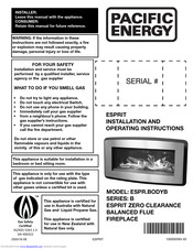 ESPRIT ESPR.BODYB Installation And Operating Instructions Manual
