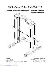 BodyCraft Jones Platinum JP1000.1 Owner's Manual