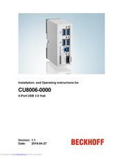 Beckhoff CU8006-0000 Installation And Operating Instructions Manual