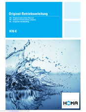 Homa H76 K Original Instruction Manual