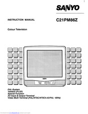 Sanyo C21PM86Z Instruction Manual