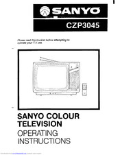 Sanyo CZP 3045 Operating Instructions Manual
