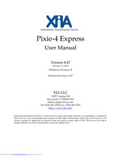 XIA LLC Pixie-4 Express User Manual