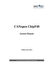 Systec Electronic CANopen ChipF40 System Manual