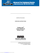 BIRD TERMALINE 8400 SERIES Instruction Book