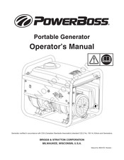 PowerBoss 030665-01 Operator's Manual