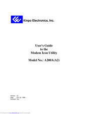 Kinpo A200A User Manual
