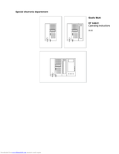 SSS Siedle HT 644-01 Operating Instructions Manual