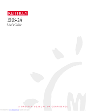 Keithley ERB-24 User Manual