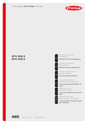 Fronius MTG 2100 S Operating Instructions Manual