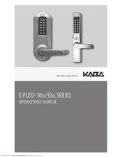 Kaba E-Plex 50 Series Operation Manual