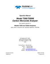 TELEDYNE API T320 Operation Manual