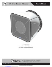 Atlas AHSUB15-BSG Owner's Manual