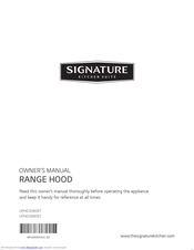 Signature UPHD3680ST Owner's Manual
