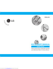LG KG112 User Manual