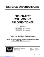 Bard FUSION-TEC HR Series Service Instructions Manual