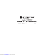 Stoelting O231-I2F Operator's Manual