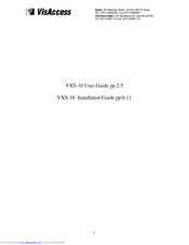 VisAccess VXS-10 User And Installation Manual
