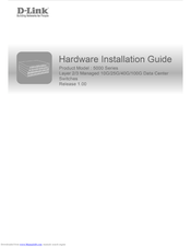 D-Link 5000 Series Hardware Installation Manual