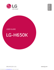 LG LG-H650K User Manual