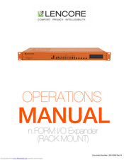 Lencore n.FORM Operation Manual