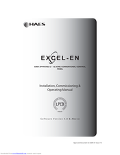 Haes Excel-EN Installation, Commissioning & Operating  Manual