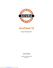 Acura Embedded Systems AcuPanel 12 User Manual