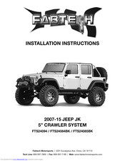 Fabtech FTS24094 Installation Instructions Manual