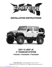 Fabtech FTS24084BK Installation Instructions Manual