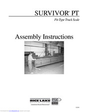 Rice Lake SURVIVOR PT Assembly Instructions Manual