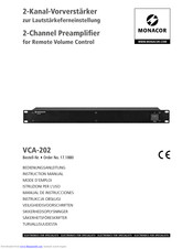 Monacor VCA-202 Instruction Manual