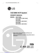 LG LMS-V360V Owner's Manual