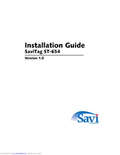 Savi SaviTag ST-654 Installation Manual