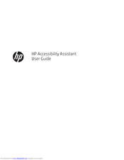 HP Accessibility Assistant User Manual