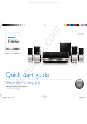 Philips Fidelio HTB9550 Quick Start Manual