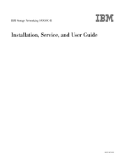 IBM SAN50C-R Installation, Service And User Manual