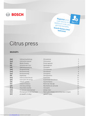 Bosch MUZ4ZP1 Instruction Manual