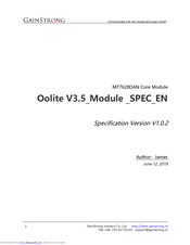 Gainstrong Oolite V3.5 Manual