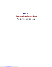 AXIOMTEK NA-1301 Hardware Installation Manual