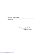Vocera T1000 User Manual